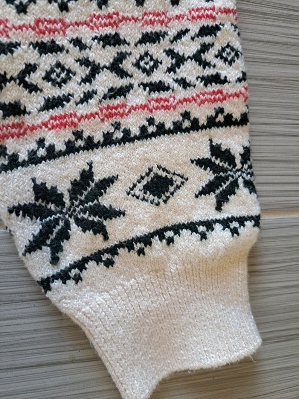Lands End Fair Isle Dog Graphic Sweater S Winter Knit Women's Snowflake Lodge - Picture 3 of 11